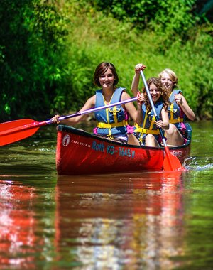 Youth leisure and class trip on the Lahn