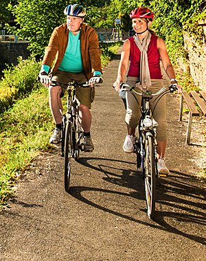 Cycling at the Lahn