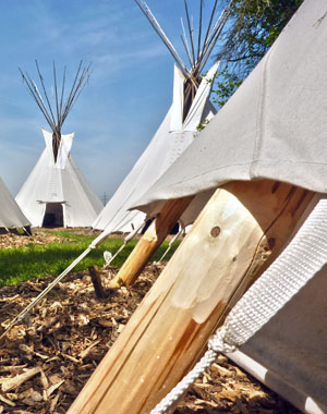 Tipi im Lahntal